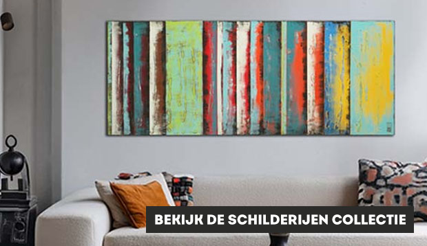 Schilderij kopen - Abstracte schilderijen in kleurrijke kleuren