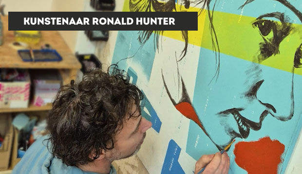 Nederlandse kunstenaar Ronald Hunter