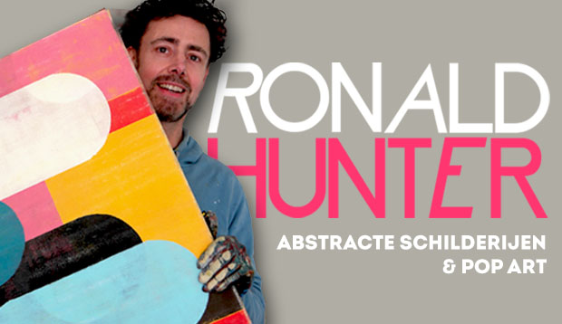 Nederlandse kunstenaar Ronald Hunter