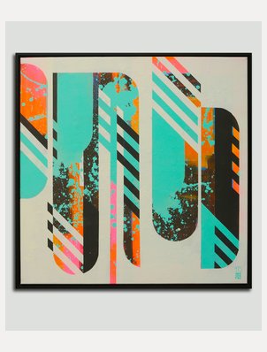 abstract schilderij - ICON #27