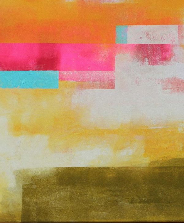 Geel schilderij - Untitled yellow soft