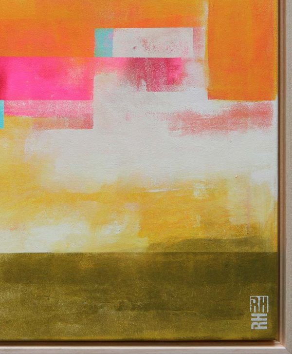 Geel schilderij - Untitled yellow soft