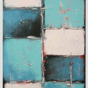 Blauw schilderij - Abstract Lots