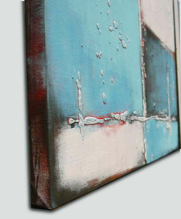 Blauw schilderij - Abstract Lots
