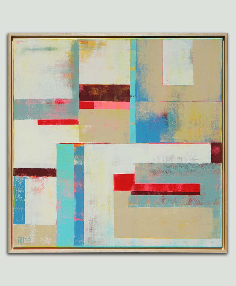 Untitled sand & red - schilderij kopen