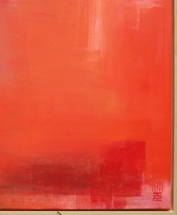 roze oranje minimalistisch schilderij