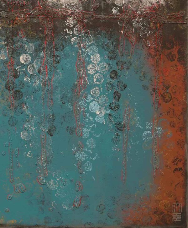 Abstract schilderij - Boiling Bubbles original