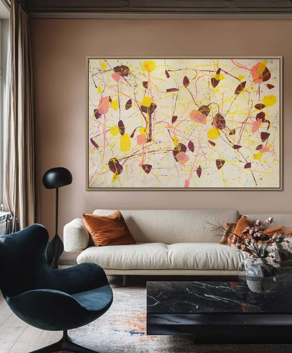 Fragments of joy - groot schilderij