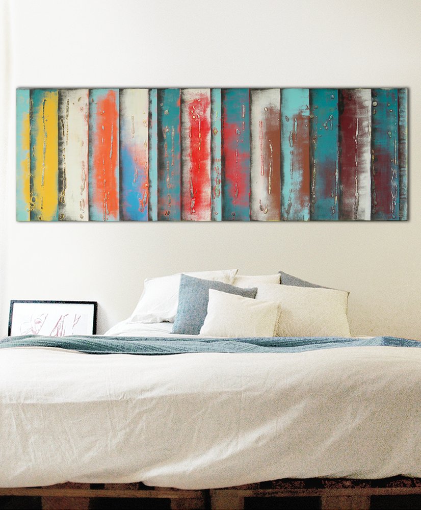 abstract schilderij kopen - Yellow panels 50