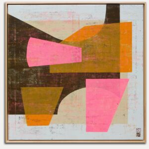 schilderij-kopen-fractured-fallen-orange-pink