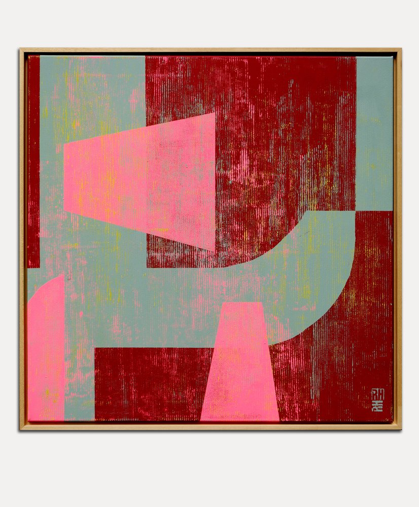 schilderij-kopen-fractured-fallen-red-pink