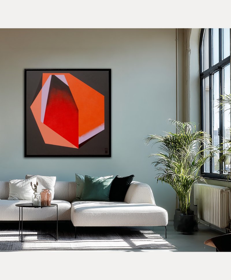 Diamond orange marble - Afbeelding 3