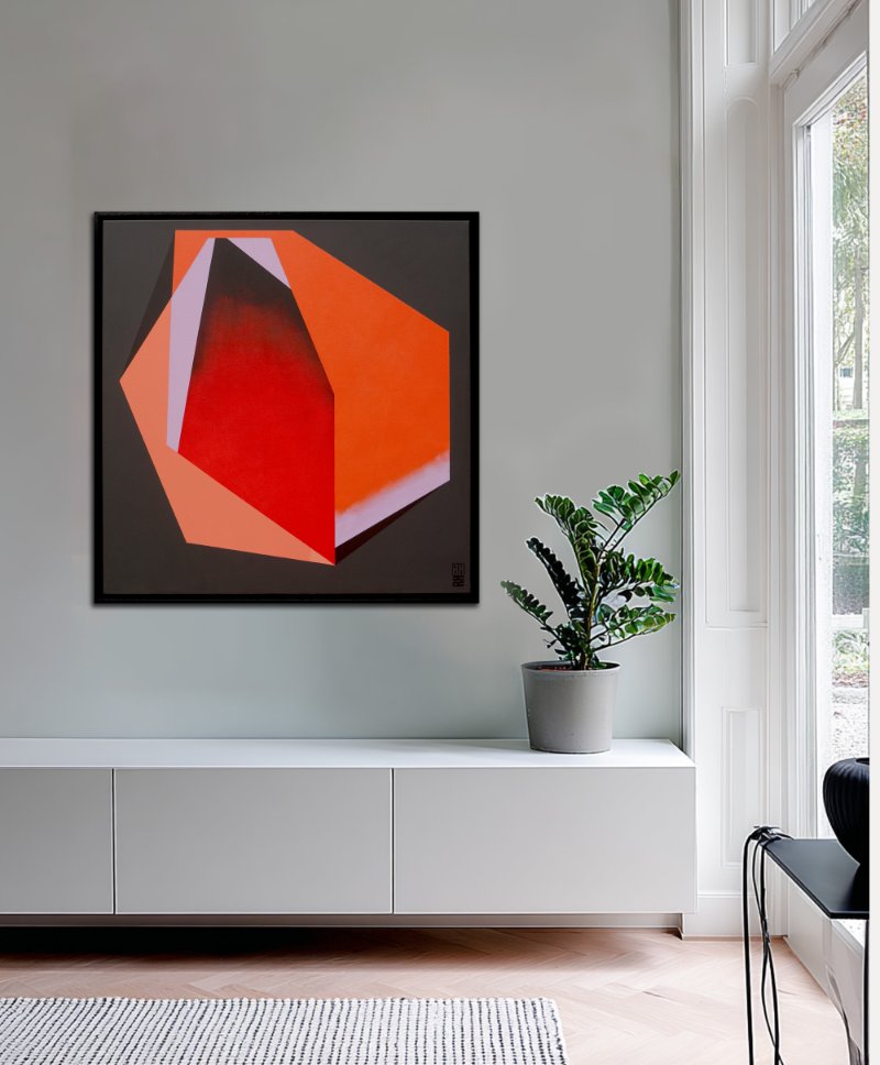 Diamond orange marble - Afbeelding 4