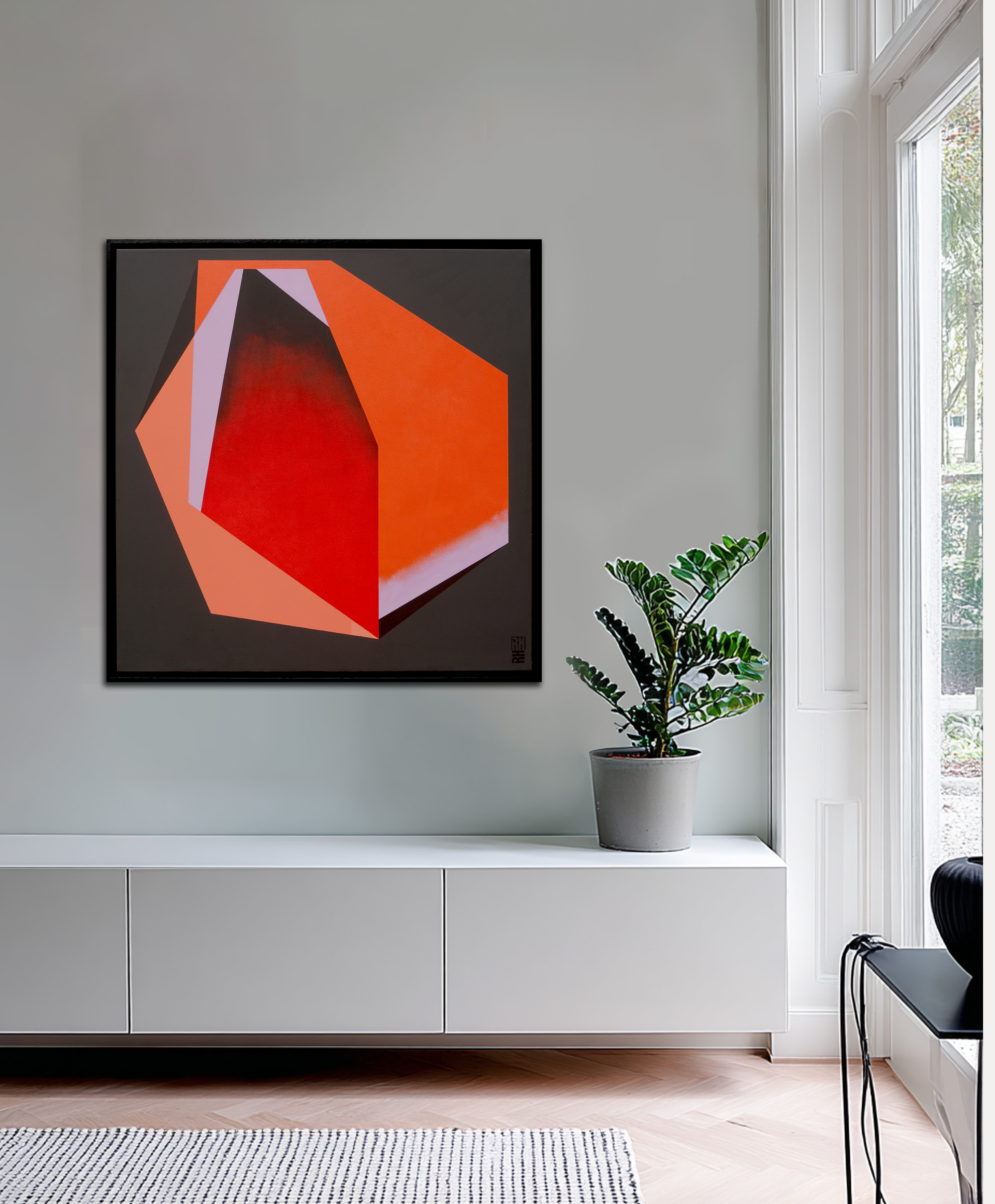 Diamond orange marble - Afbeelding 4
