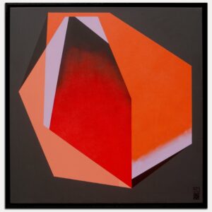 Diamond orange marble